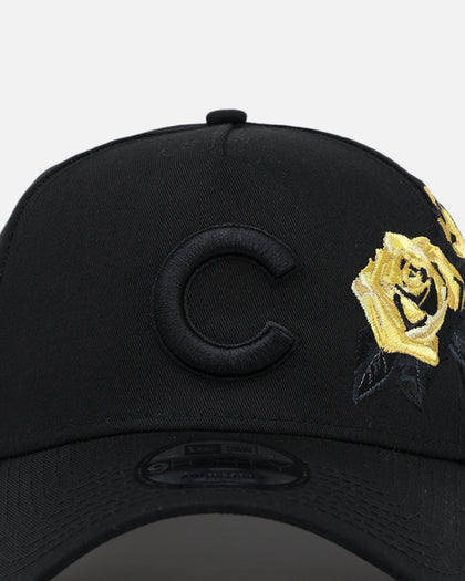 New Era Chicago Cubs 'Gold Rose' 9FORTY A-Frame Snapback Black/Gold