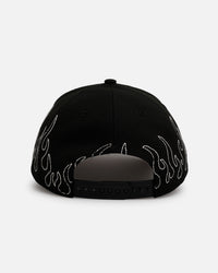 New Era Baltimore Ravens 'Outline Flames' 9FORTY A-Frame Snapback Black