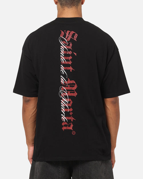 Saint Morta La Muerte Script T-Shirt Black/Red