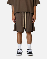 MNML Oversized Cargo Sweat Shorts Muddy Grey