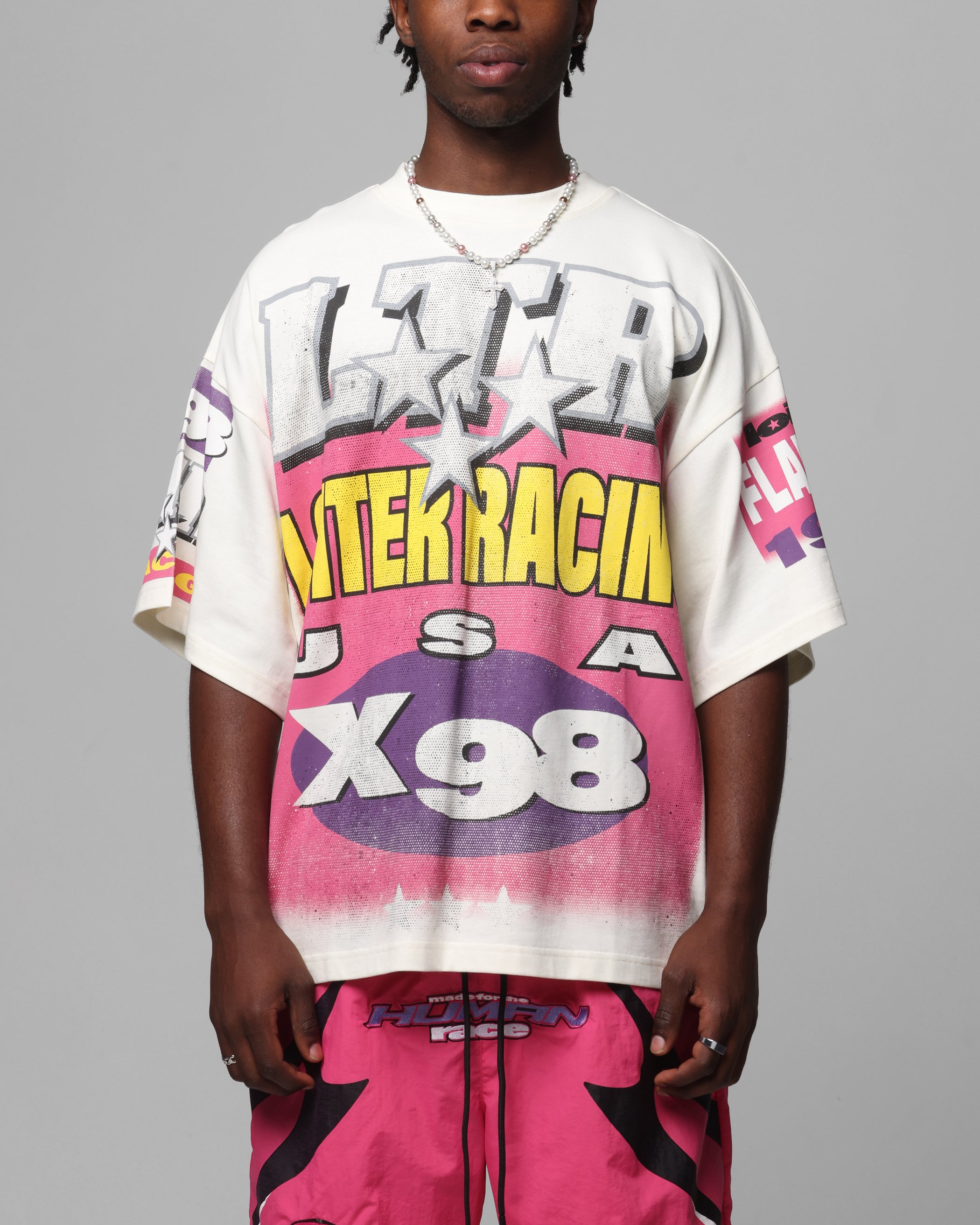 Loiter Racer Box T-Shirt Off White | Culture Kings US