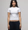 American Thrift Women's Longline Baby T-Shirt Grey Heather