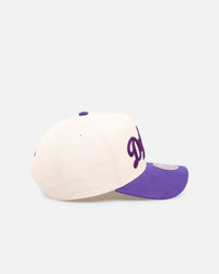 Mitchell & Ness Los Angeles Dodgers 'Chainstitch Wordmark' Pro Pinch Snapback Purple
