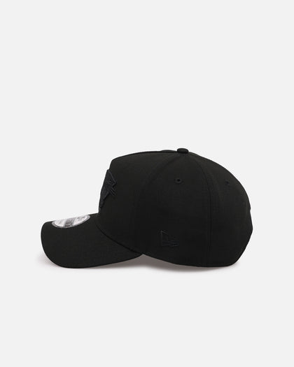 New Era Carolina Panthers 'Black on Black' 9FORTY A-Frame Snapback Black/Black