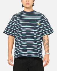Carre Striped Pocket T-Shirt Navy Stripe