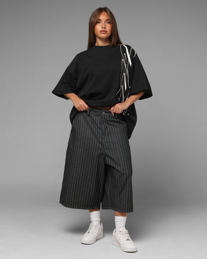 Loiter Hybrid Patch Shorts Black