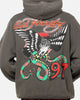 Ed Hardy Happy Motors Hoodie Washed Charcoal