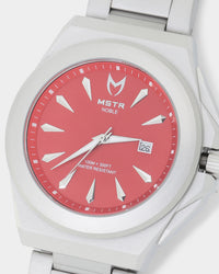 MEISTER NO112SS Noble Quartz 43MM Watch Silver