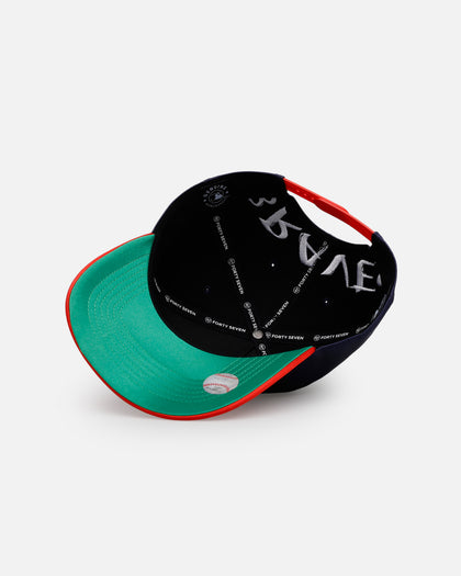 47 Brand Atlanta Braves 'Silky Way' 47 Hitch Snapback Navy/Red