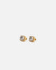 Saint Morta Cushion Cut Halo Earrings Iced Gold