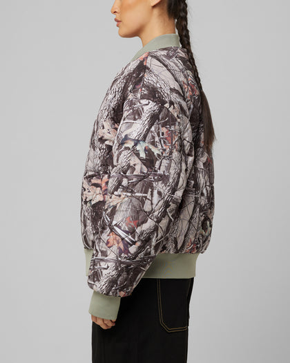 Loiter Kraven Reversible Bomber Jacket Green