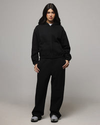 American Thrift Women's Classic Zip Hoodie Black