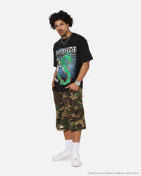 The Pokémon Collection By 73Studio Rayquaza Vintage T-Shirt Off Black