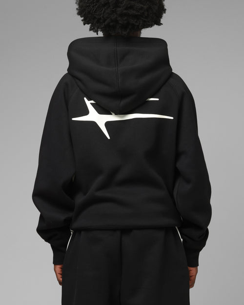 Loiter Jet Stream Zip Hoodie Black/White