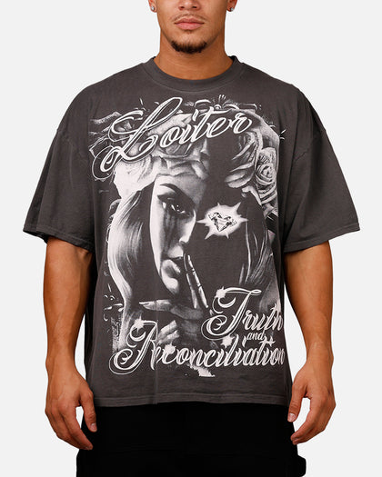 Loiter Truth And Reconciliation T-Shirt Charcoal
