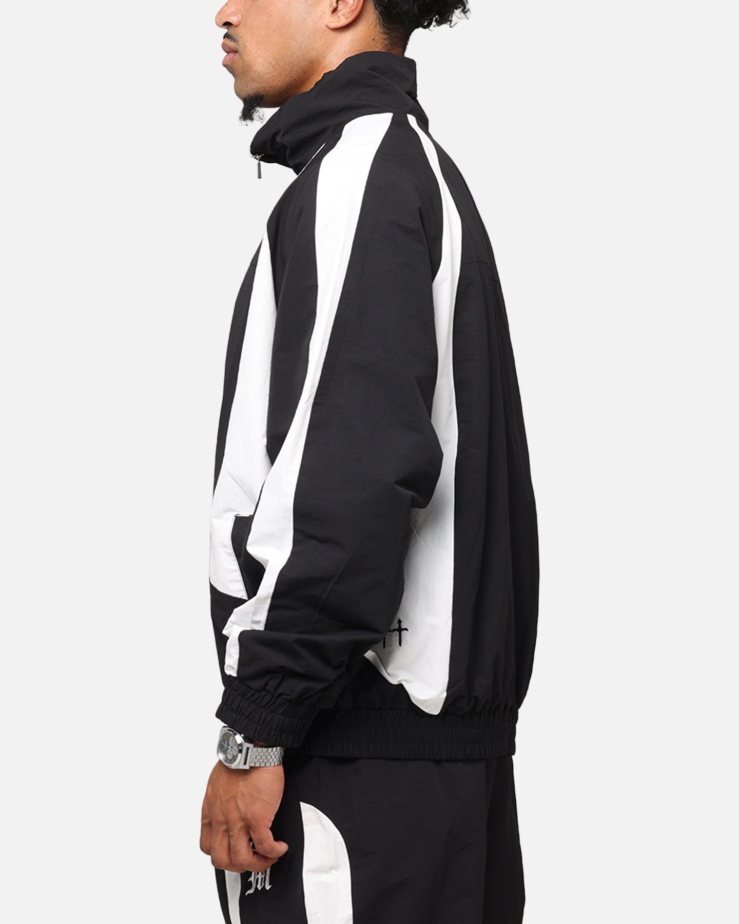 Saint Morta Oblivion Windbreaker Jacket Black/White | Culture Kings US