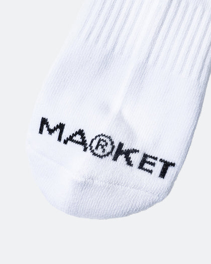 Market X Smiley Grand Slam Socks White