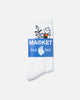 Market Peanuts Snoopy Charlie Dance Socks Ecru