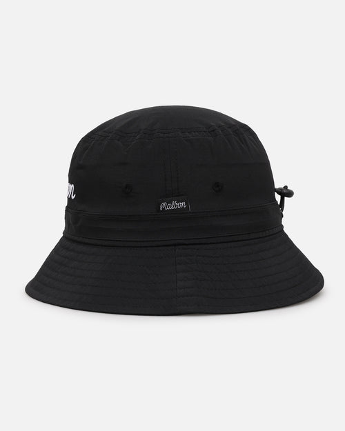 Malbon Nylon Bucket Hat Black/Black
