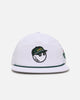 Malbon Pimento Nylon Rope 6 Panel Snapback White