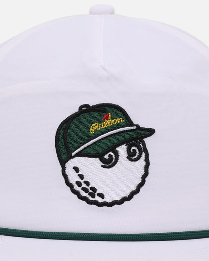 Malbon Pimento Nylon Rope 6 Panel Snapback White