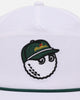 Malbon Pimento Nylon Rope 6 Panel Snapback White