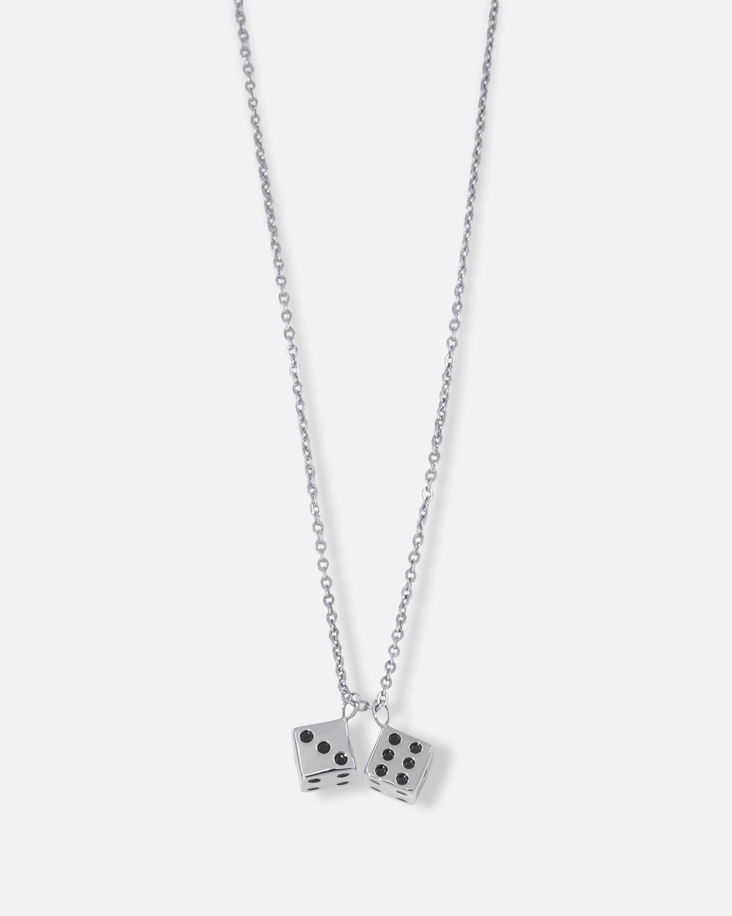 Saint Morta Dice Pendant Chain White Gold | Culture Kings US