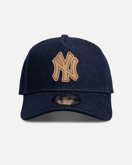 New Era New York Yankees 'Denim Leather Patch' 9FORTY A-Frame Snapback Denim