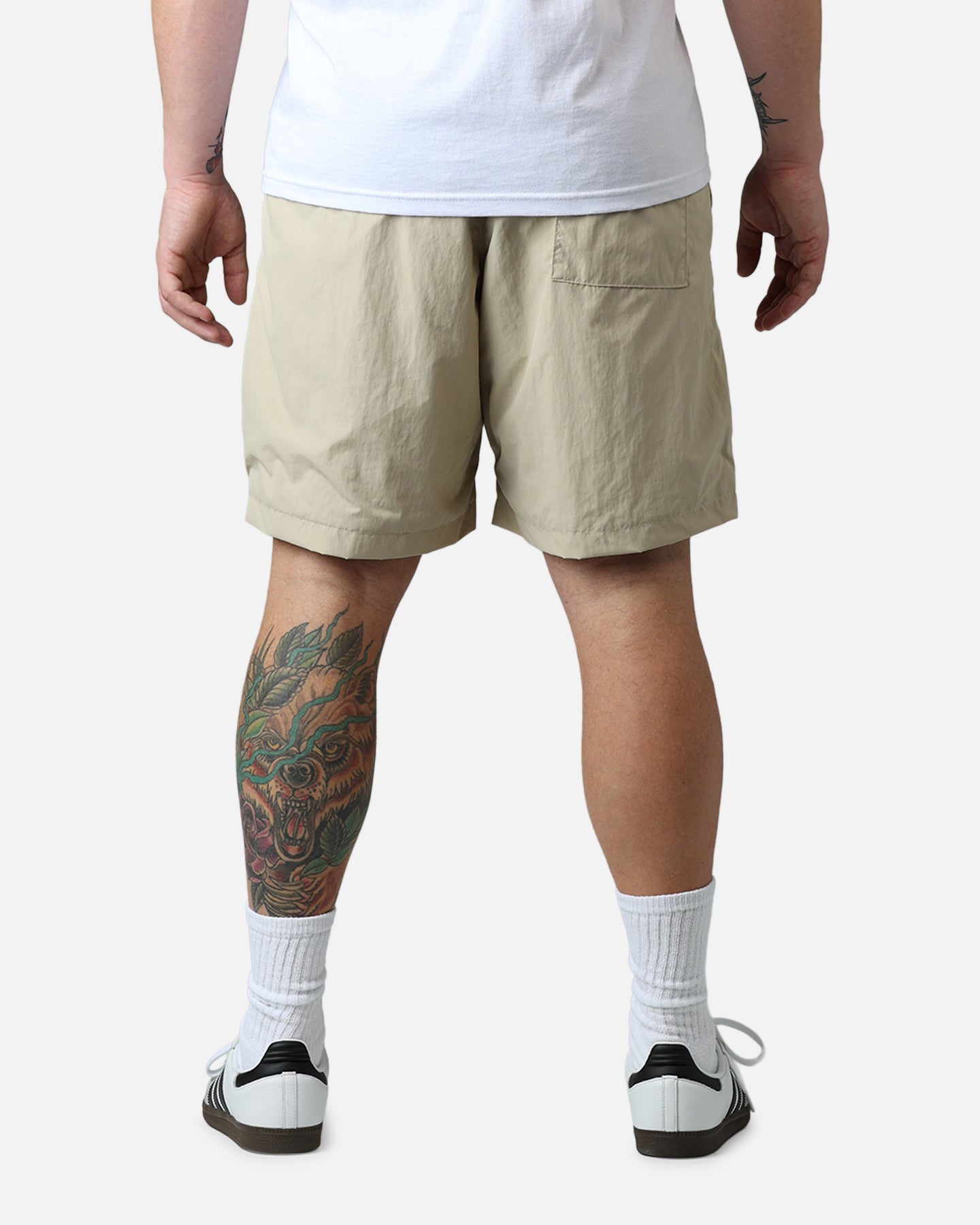 Adidas Essential Woven Shorts Khaki | Culture Kings US
