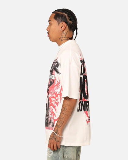 Loiter Dog Tag Oversized T-Shirt Off White