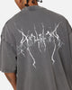 The Anti Order Chaos Mock Neck T-Shirt Washed Charcoal