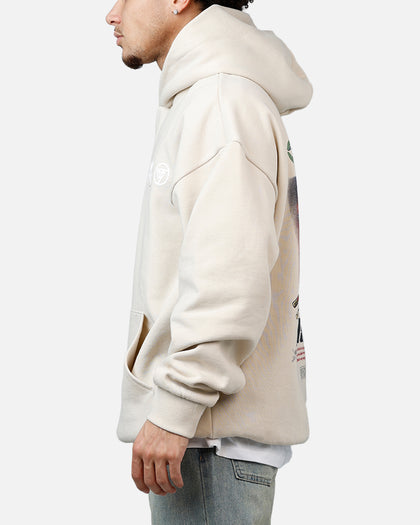 Hypland X One Piece Zoro Flame Hoodie Cream