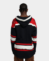 47 Brand Chicago Bulls Superior Lacer Hoodie Jet Black/Red