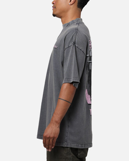 The Anti Order Brainwashed Mock T-Shirt Washed Charcoal