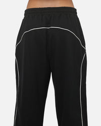New Era Wide Leg Trackpants Black