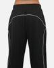 New Era Wide Leg Trackpants Black