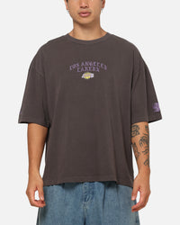 Mitchell & Ness Los Angeles Lakers Blackletter Champs Box T-Shirt Slate