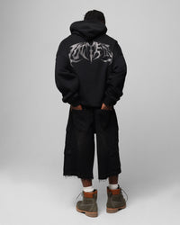 Loiter Metal Rhinestone Hoodie Black