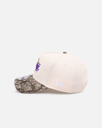 New Era Los Angeles Lakers 'Realtree Visor' 9FORTY A-Frame Snapback Cream/Camo