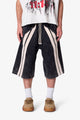 MNML Ultra Baddy Stripe Twill Short Washed Black