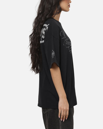 Worship Catharsis Box Crop T-Shirt Washed Black