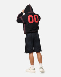 The Anti Order Mosh Boxy Hoodie Sunfade Black/Red
