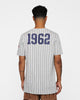 New Era Houston Astros Pinstripe T-Shirt Grey