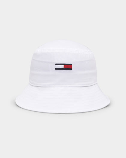Tommy Jeans Flag Bucket Hat White