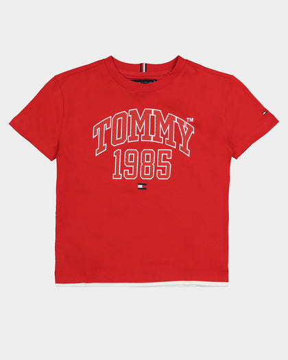 Tommy Hilfiger Kids' Tommy Varsity T-Shirt Deep Crimson