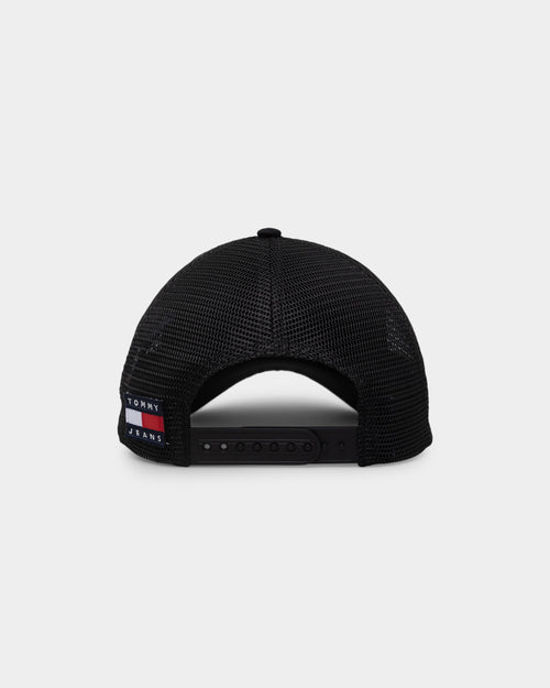 Tommy Jeans Heritage Stadium Trucker Cap Black