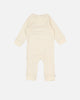 Tommy Hilfiger Infants' Baby Curved Monotype Coverall Ancient White