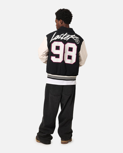 Loiter Vice City Varsity Jacket Black