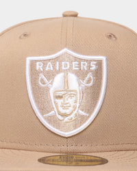 New Era Las Vegas Raiders "Camel White" 59FIFTY Fitted Tumbleweed/White