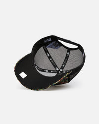 New Era Chicago Bulls 'Black Floral Tapestry' 9FORTY A-Frame Trucker Snapback Tapestry